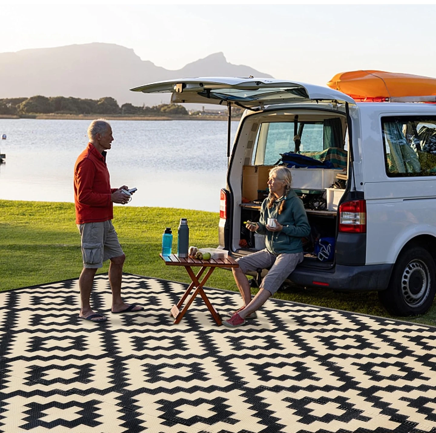 Brand New Outdoor Area Rug - 6ft x 9ft - photo 3