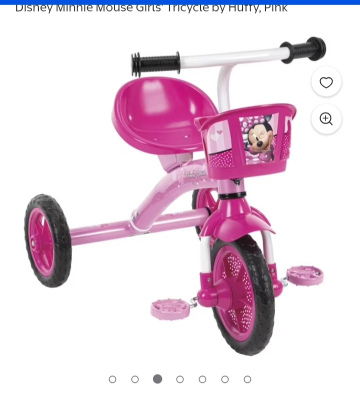 Disney Minnie Mouse Girls' Tricycle by Huffy, Pink