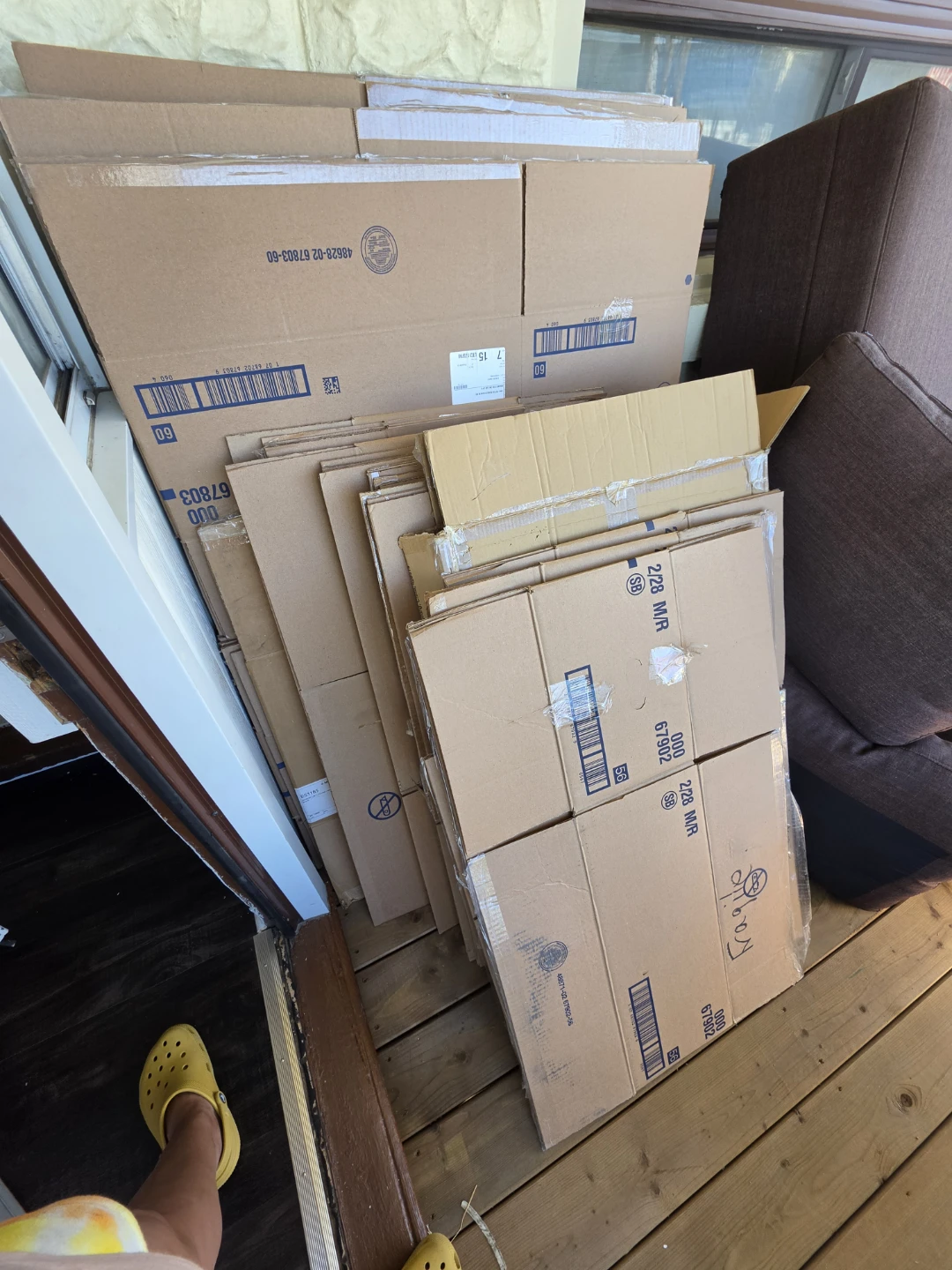 Bundle of Cardboard Moving Boxes