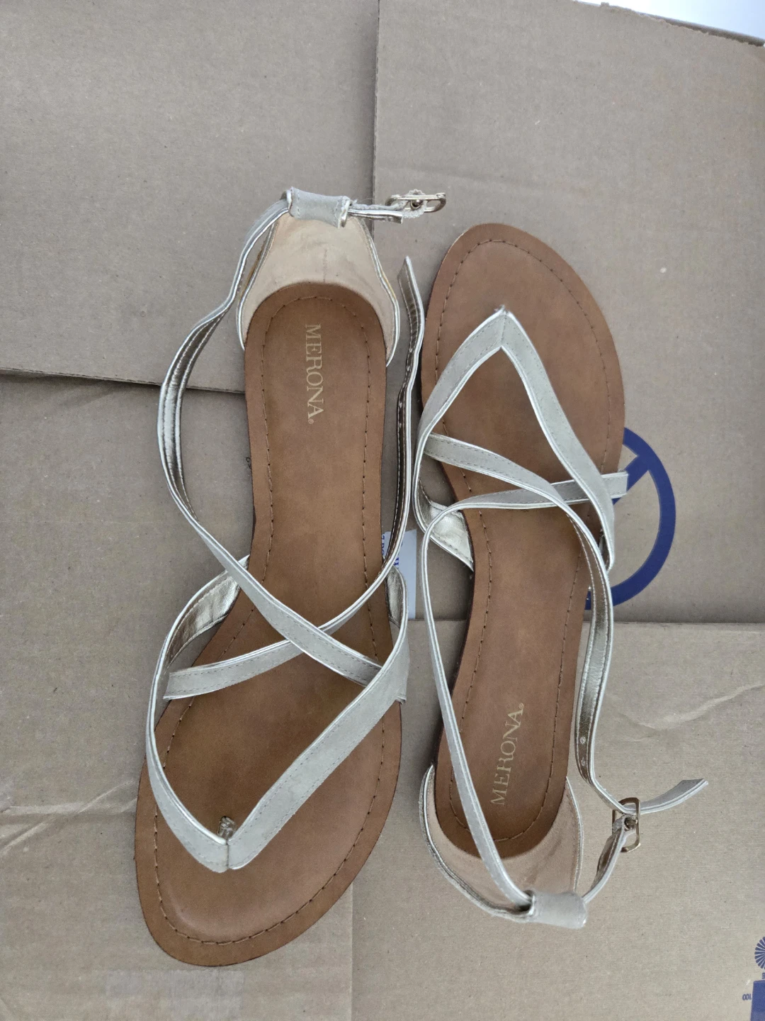 Merona Gold Strappy Sandals