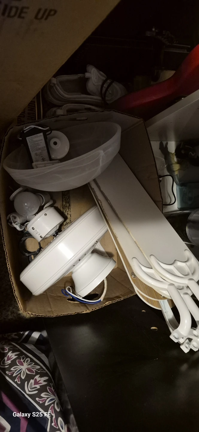 White Ceiling Fan with Lights
