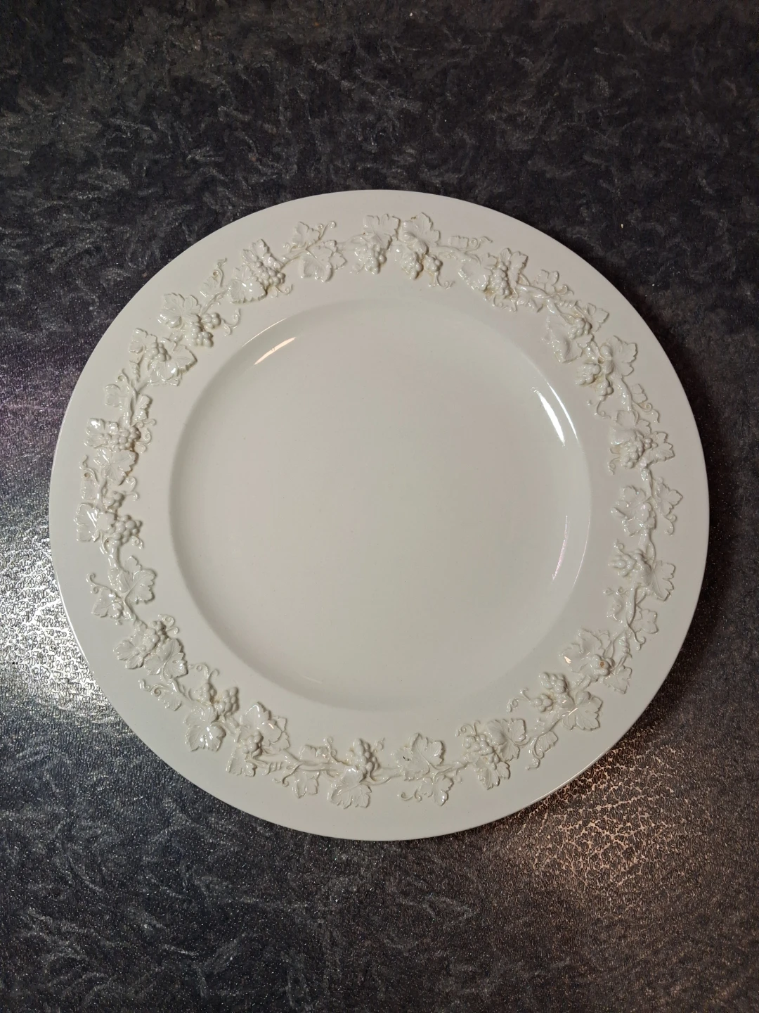 Wedgwood Embossed Queens Ware Plate