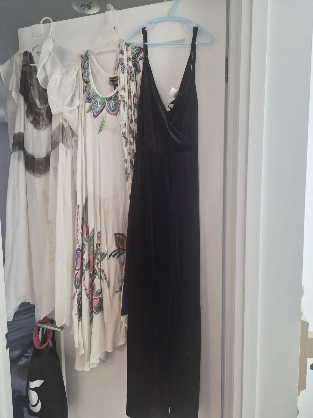 Black Velvet Jumpsuit & light-weight dresses
