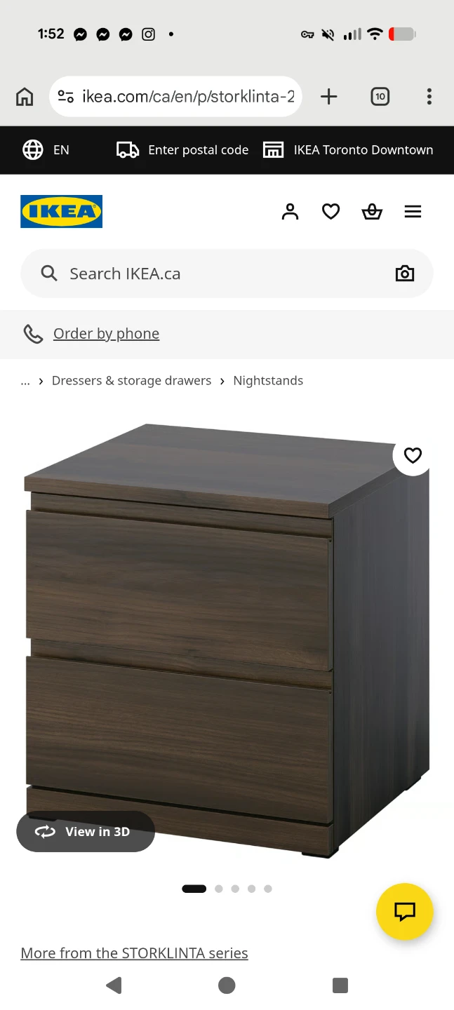 IKEA STORKLINTA Nightstand