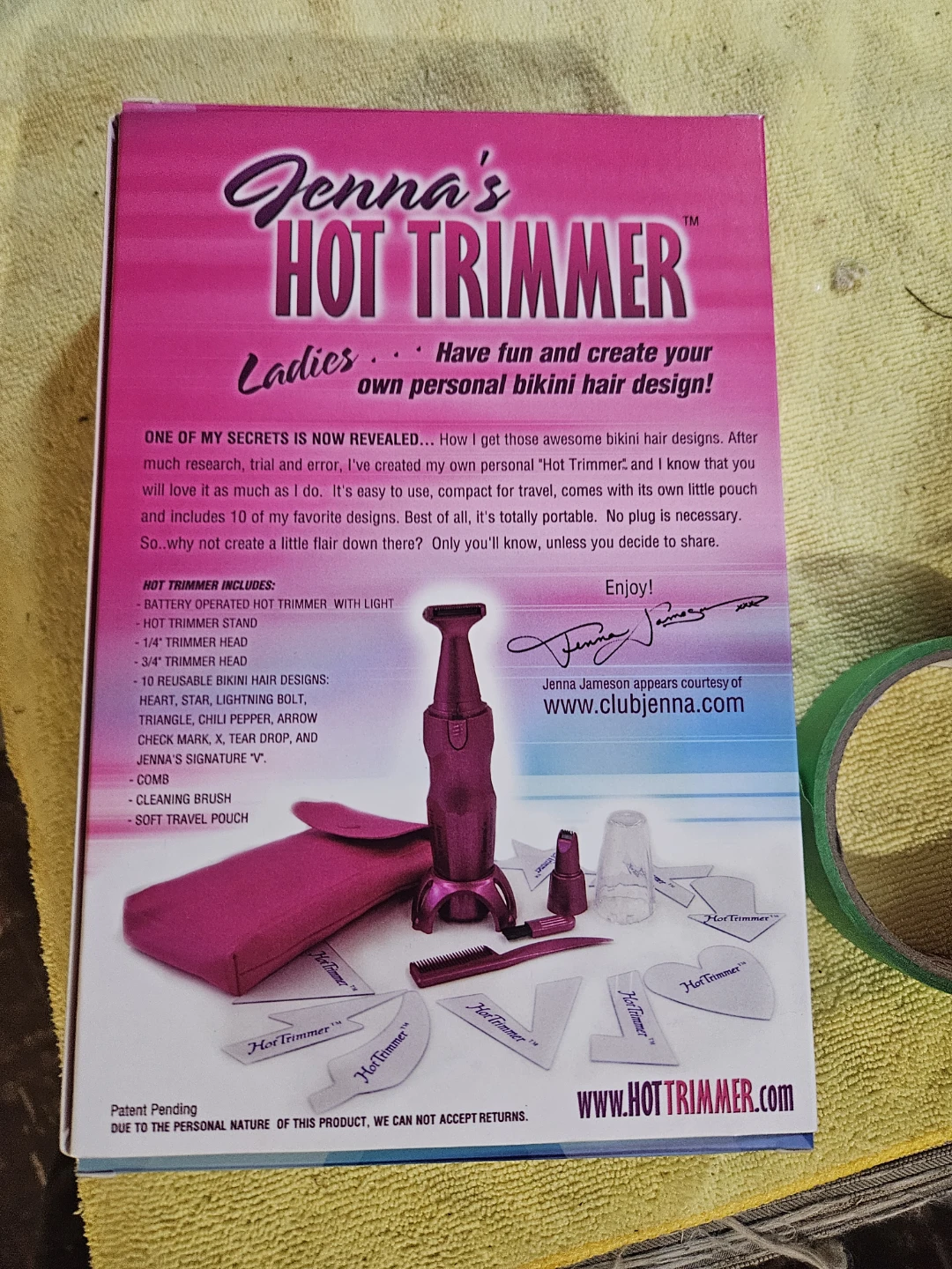 Jenna's HOT TRIMMER Bikini Hair Design Kit - photo 2