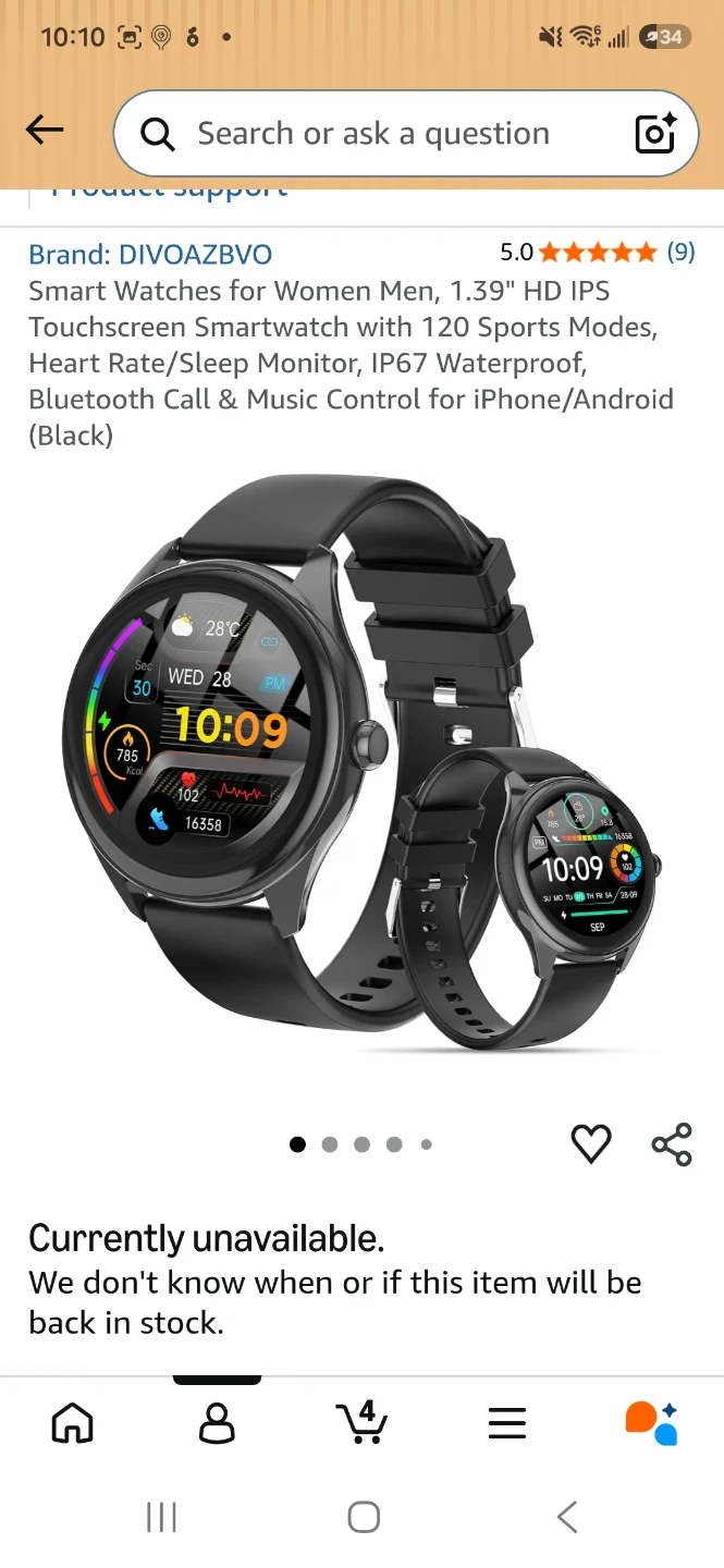 DIVOAZBVO Smart Watch for Women/Men