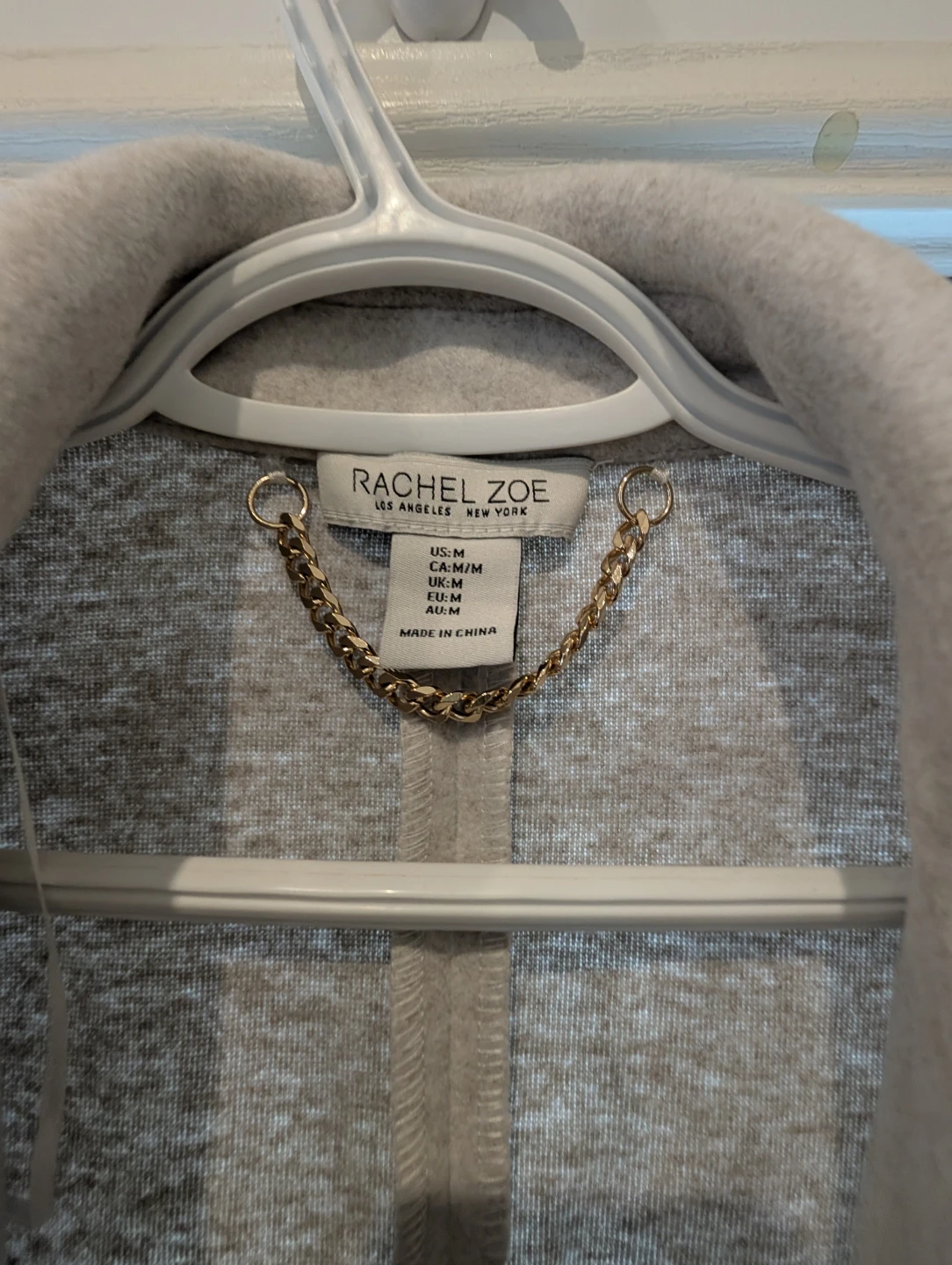 Rachel Zoe Coat - Light Grey, Size M - photo 3