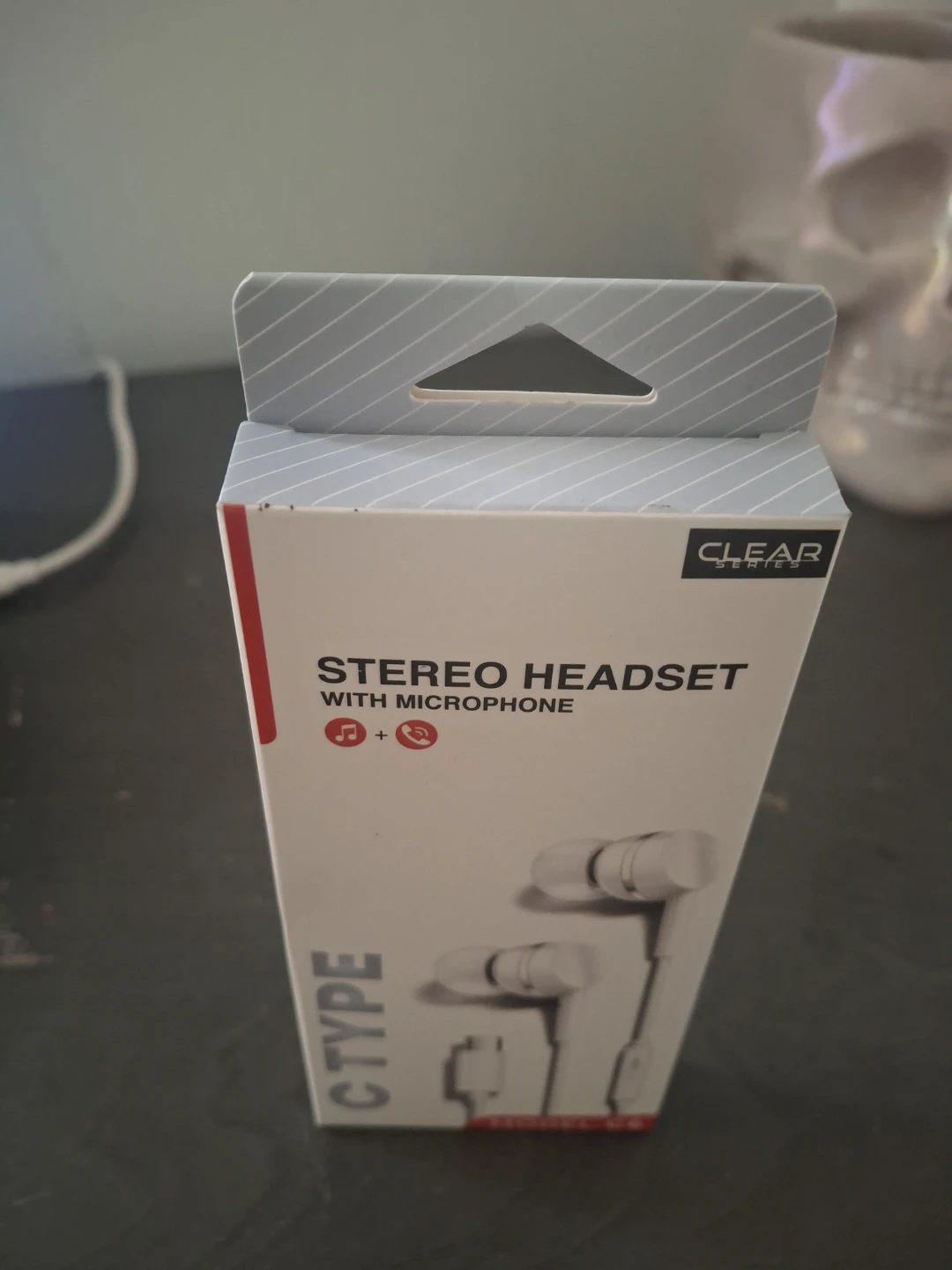 CLEAR Stereo Headset with Microphone - C Type