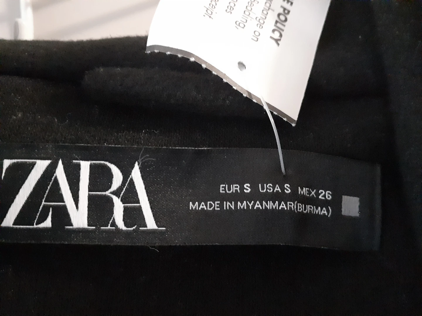 Zara Black Hooded Open Front Cardigan Coat Size S - photo 2