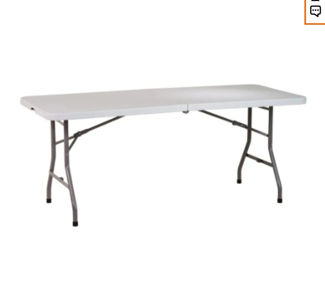 6 feet resin center centerfold multipurpose table - photo 3
