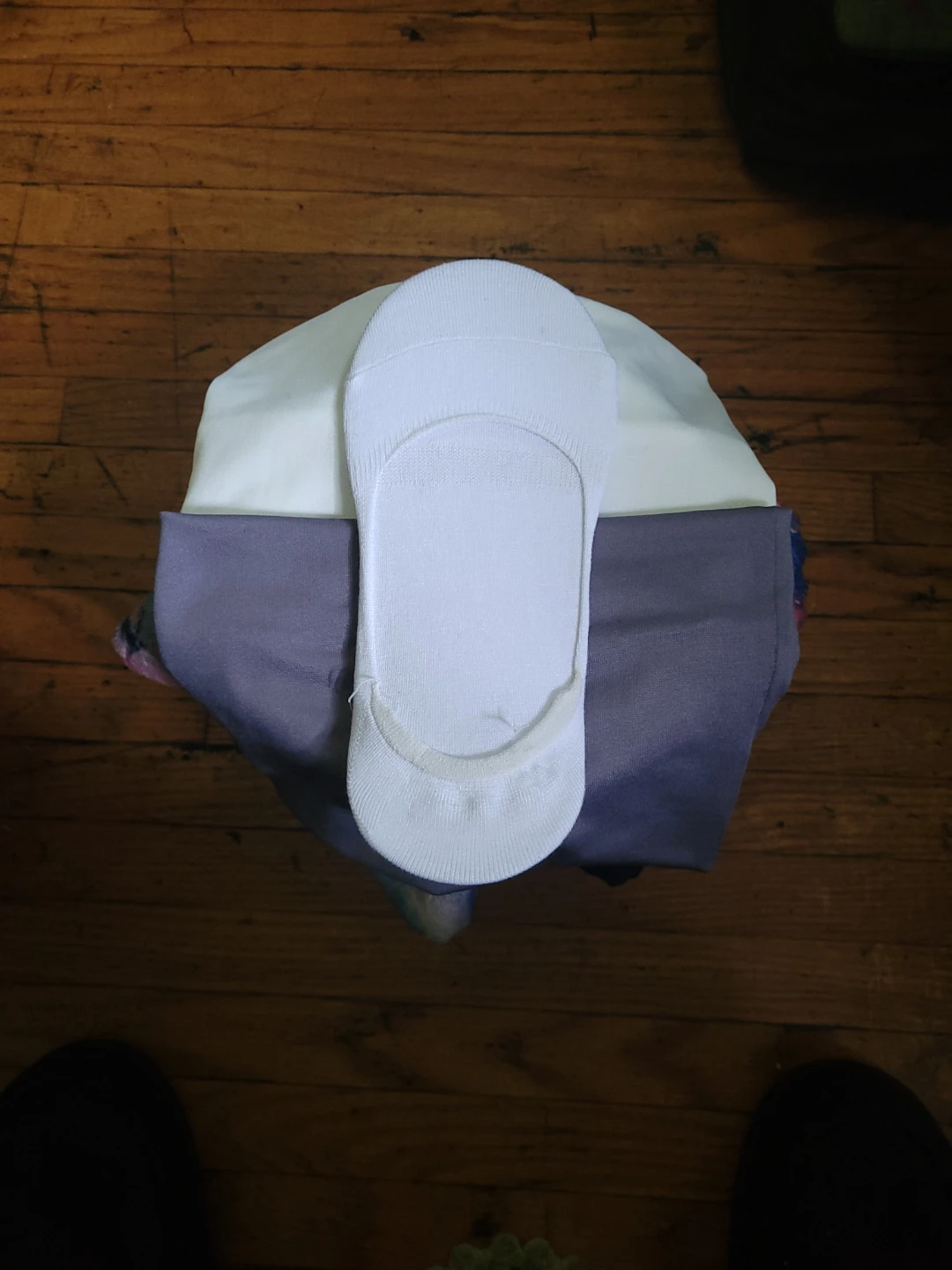 White No-Show Socks/Two new head bands