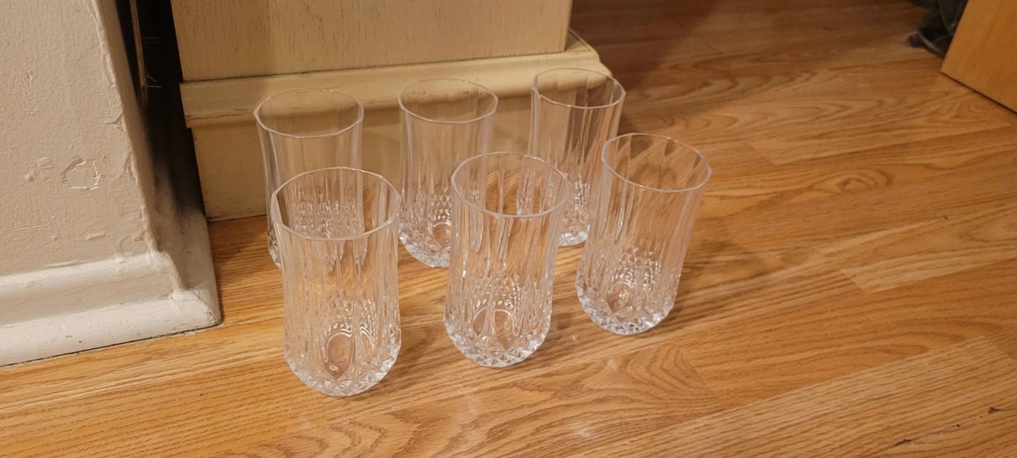Set of 6 Crystal Tumbler Glasses - photo 2