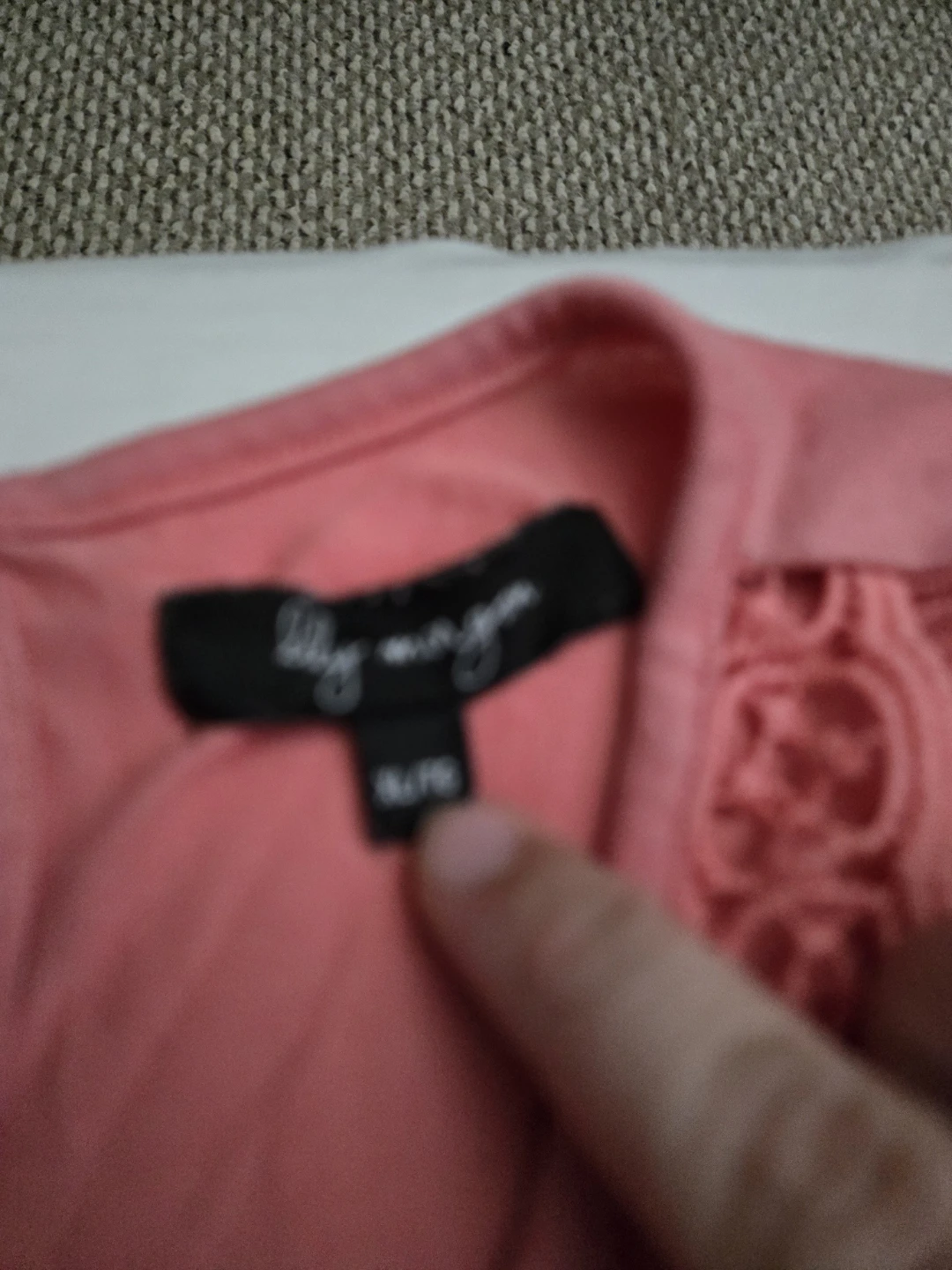 Lily Morgan Pink Lace Trim Tank Top - photo 2