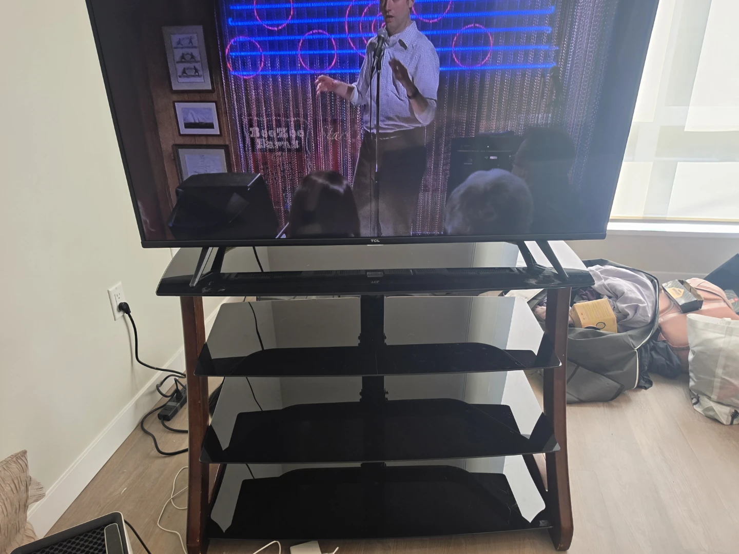 Glass TV Stand - photo 2