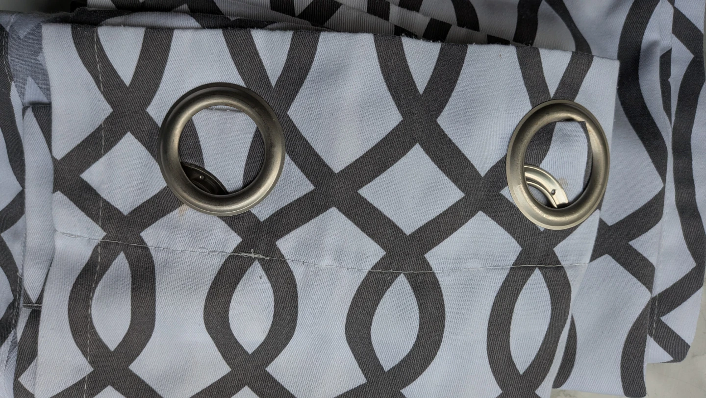 Two panels Geometric Pattern Curtains - photo 2