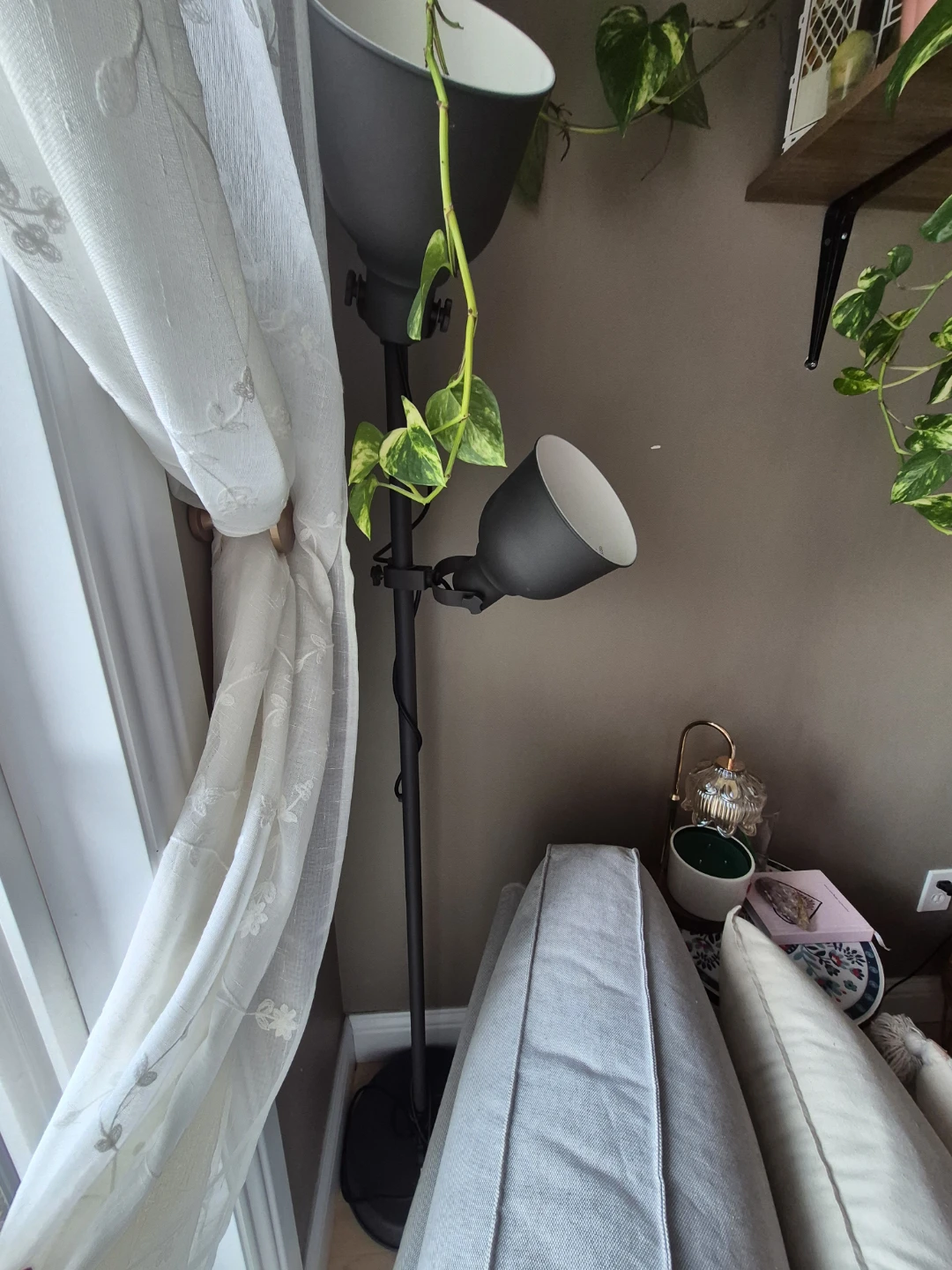 Grey 3-Head Floor Lamp - photo 3