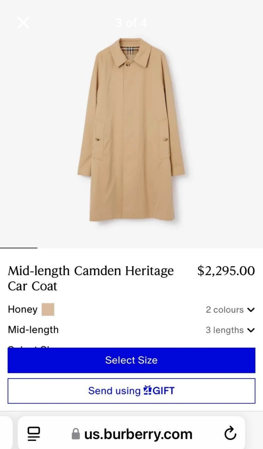 Men Burberry's London Trench Coat - photo 4
