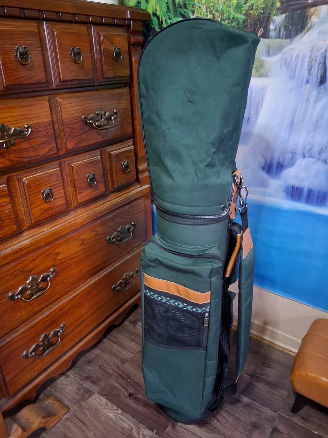 Spalding carrying golf Bag - leather/canvas - photo 2