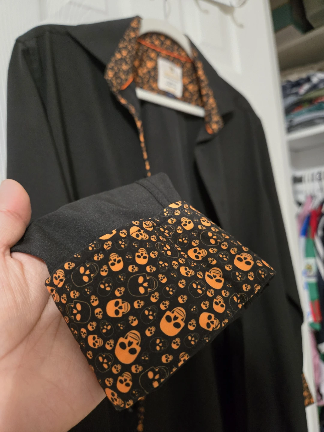Tom Baine Slim Fit Halloween Shirt - Black Skull Print - photo 2