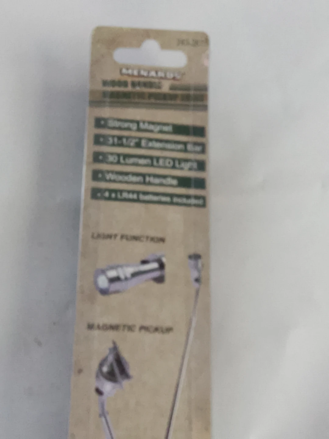 Wood Handle Magnetic Pickup Tool with LED Light - photo 3