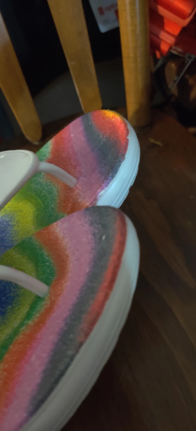 Crocs Flip Flops - Rainbow Tie-Dye Unisex - photo 4
