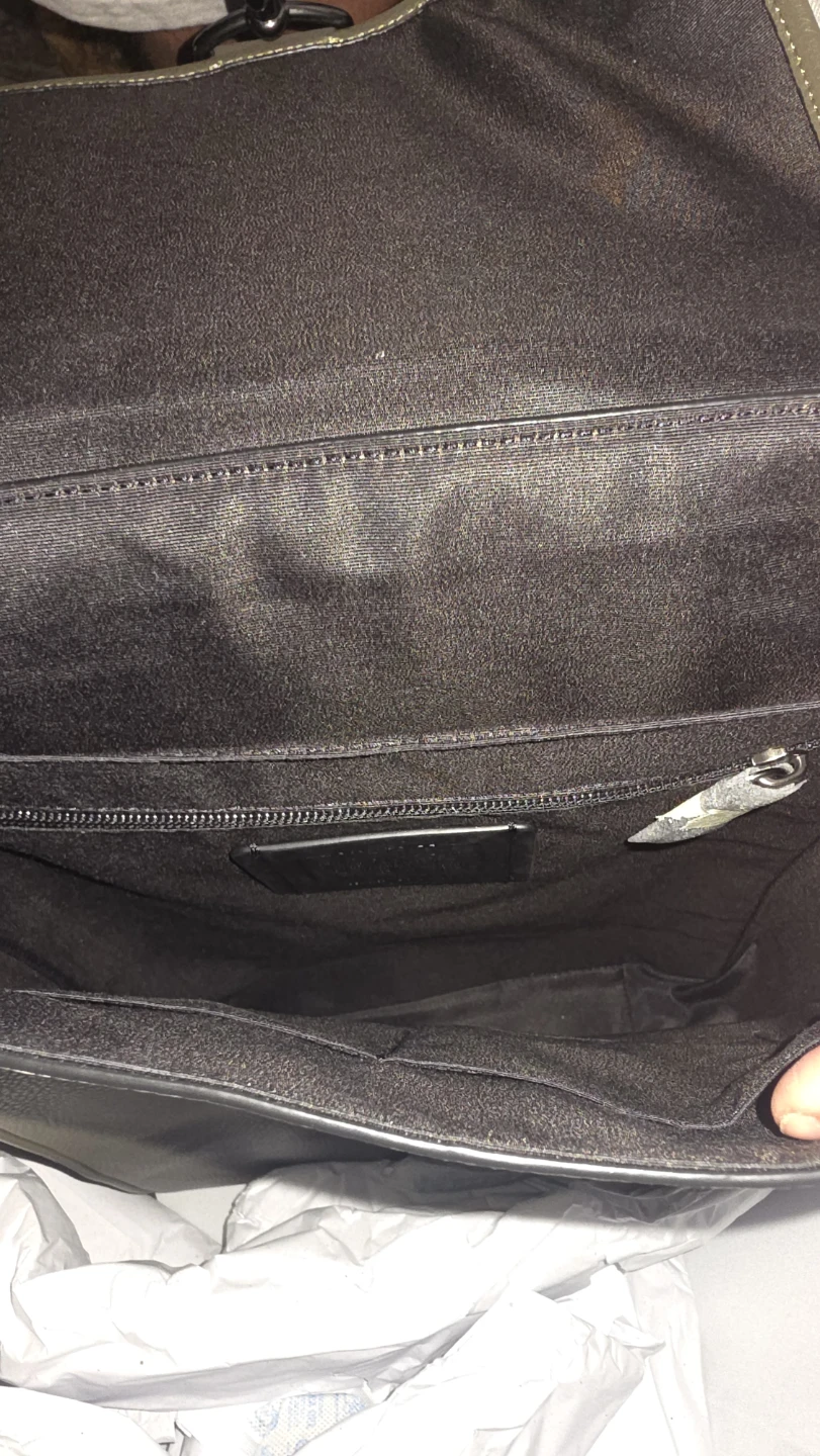 Coach Olive Green Leather Backpack - photo 3