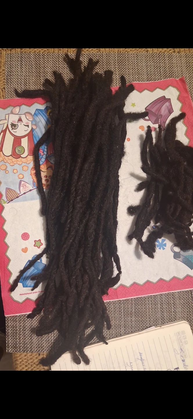 Black Dreadlock Extensions Set
