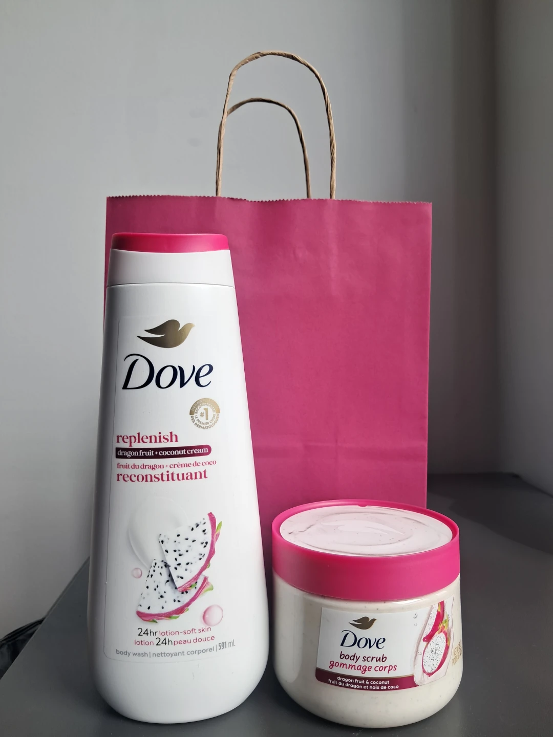 Dove Replenish Body Wash & Body Scrub