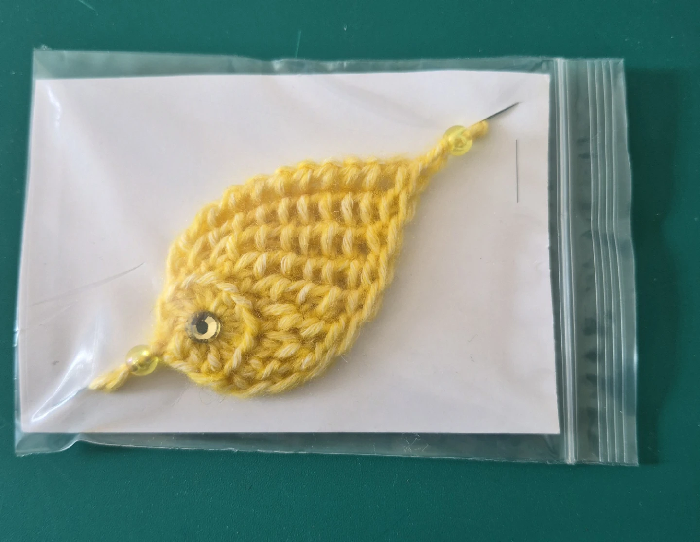 Handmade Crochet Leaf rakhi - photo 3