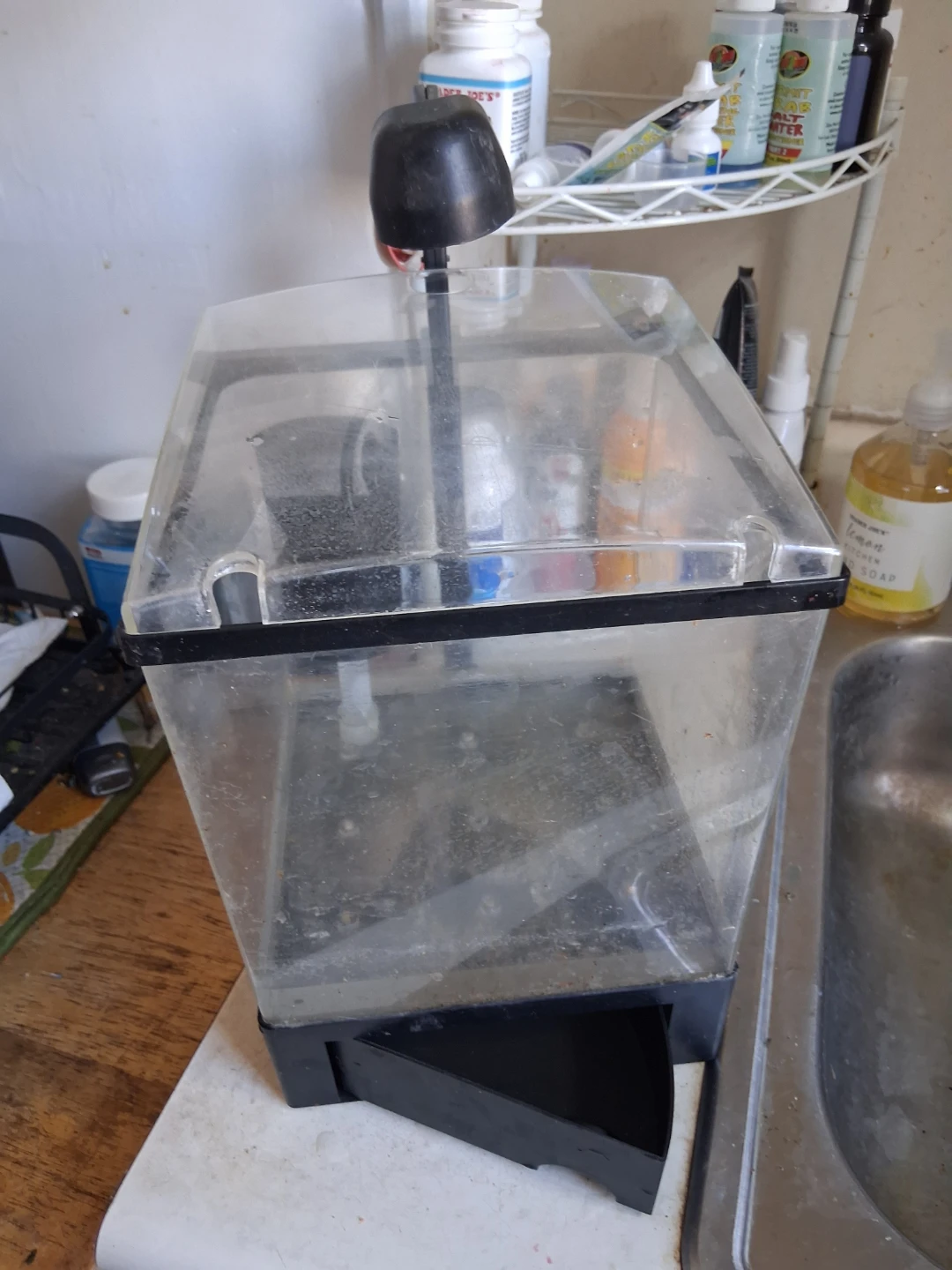 Clear Plastic Fish Tank with Light - photo 2