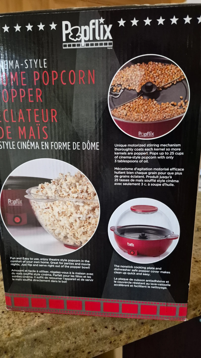 Popflix Cinema-Style Dome Popcorn Popper - photo 2