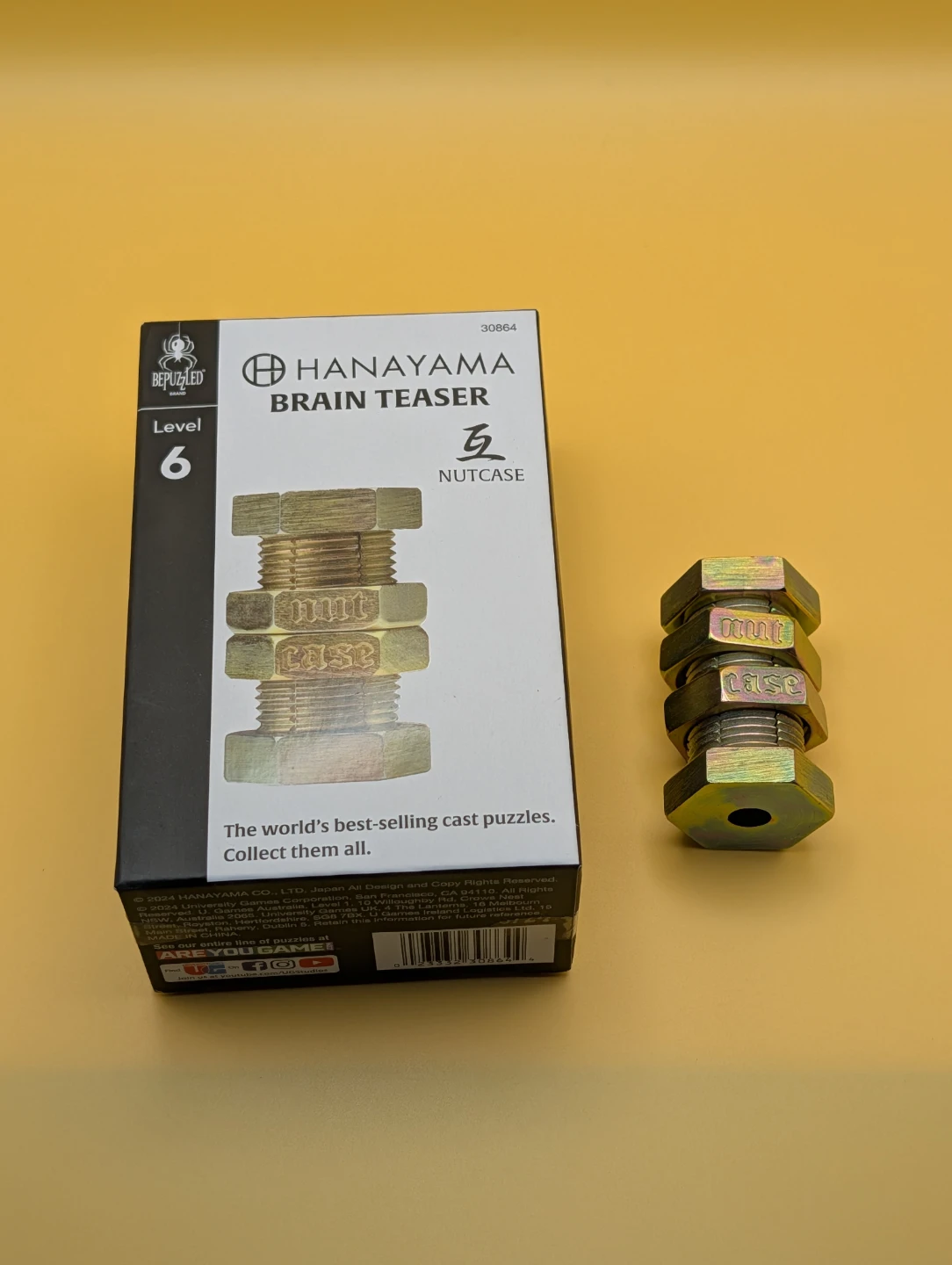 Hanayama Nutcase Brain Teaser Puzzle - Level 6