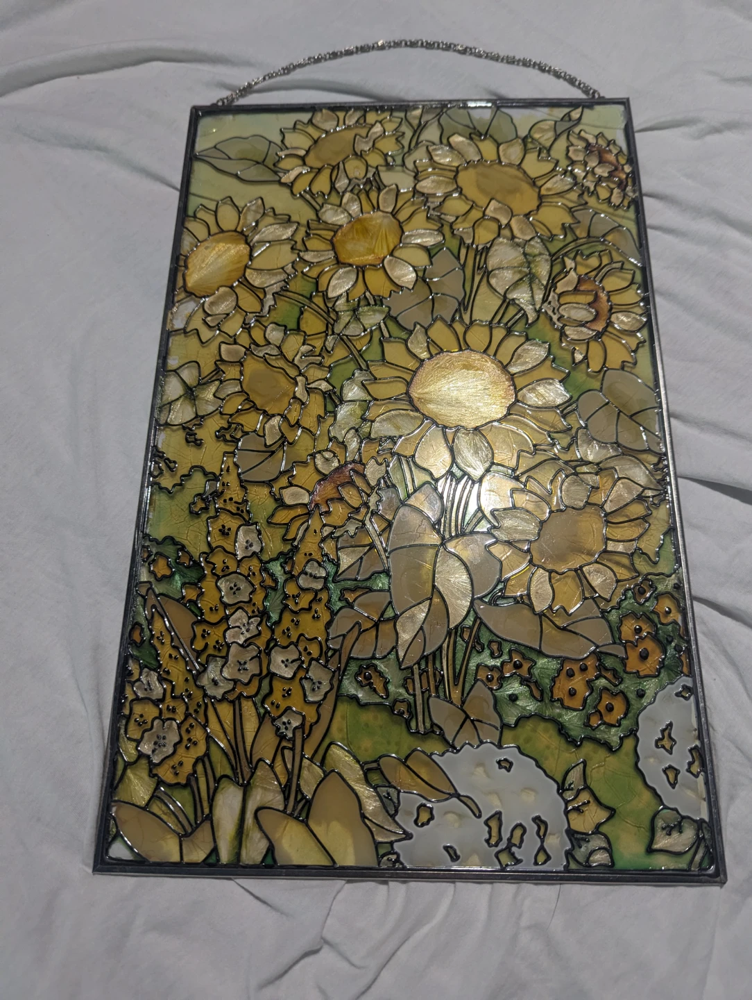 Stained Glass Sunflowers Panel - photo 2