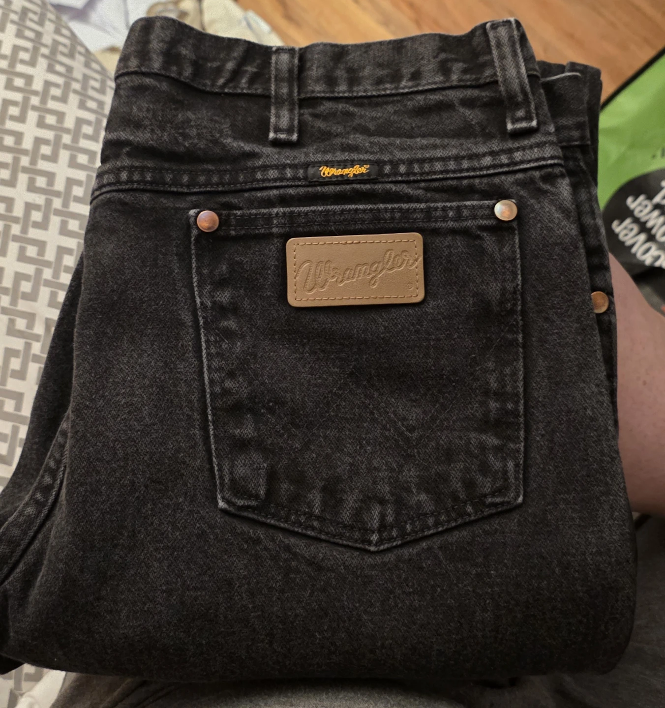 Wrangler 936WBK Jeans Size 35x36 Black