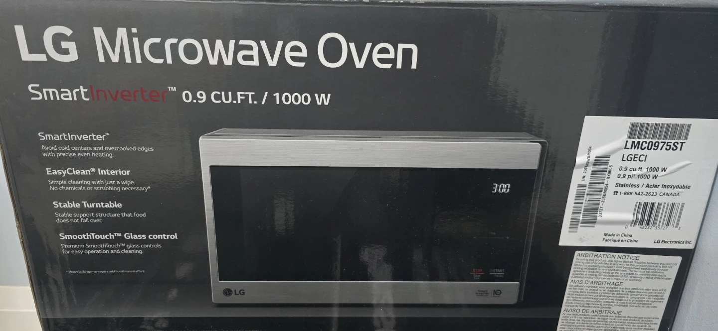 LG Smart Inverter Microwave Oven - photo 3
