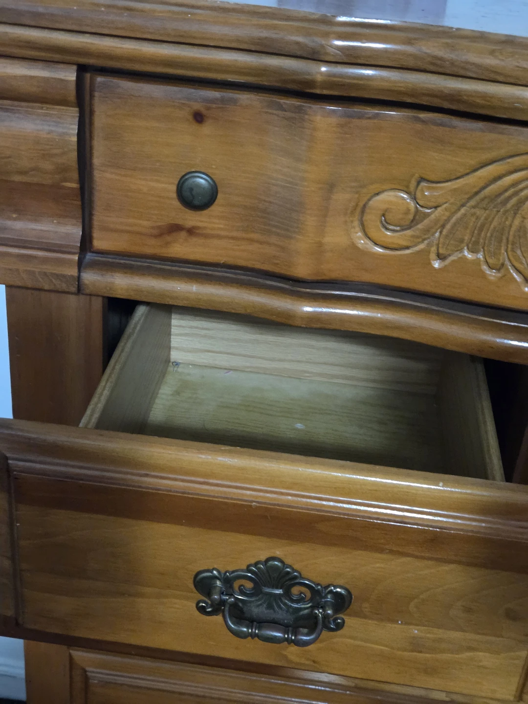 Wooden Dresser with Cabinet - photo 3