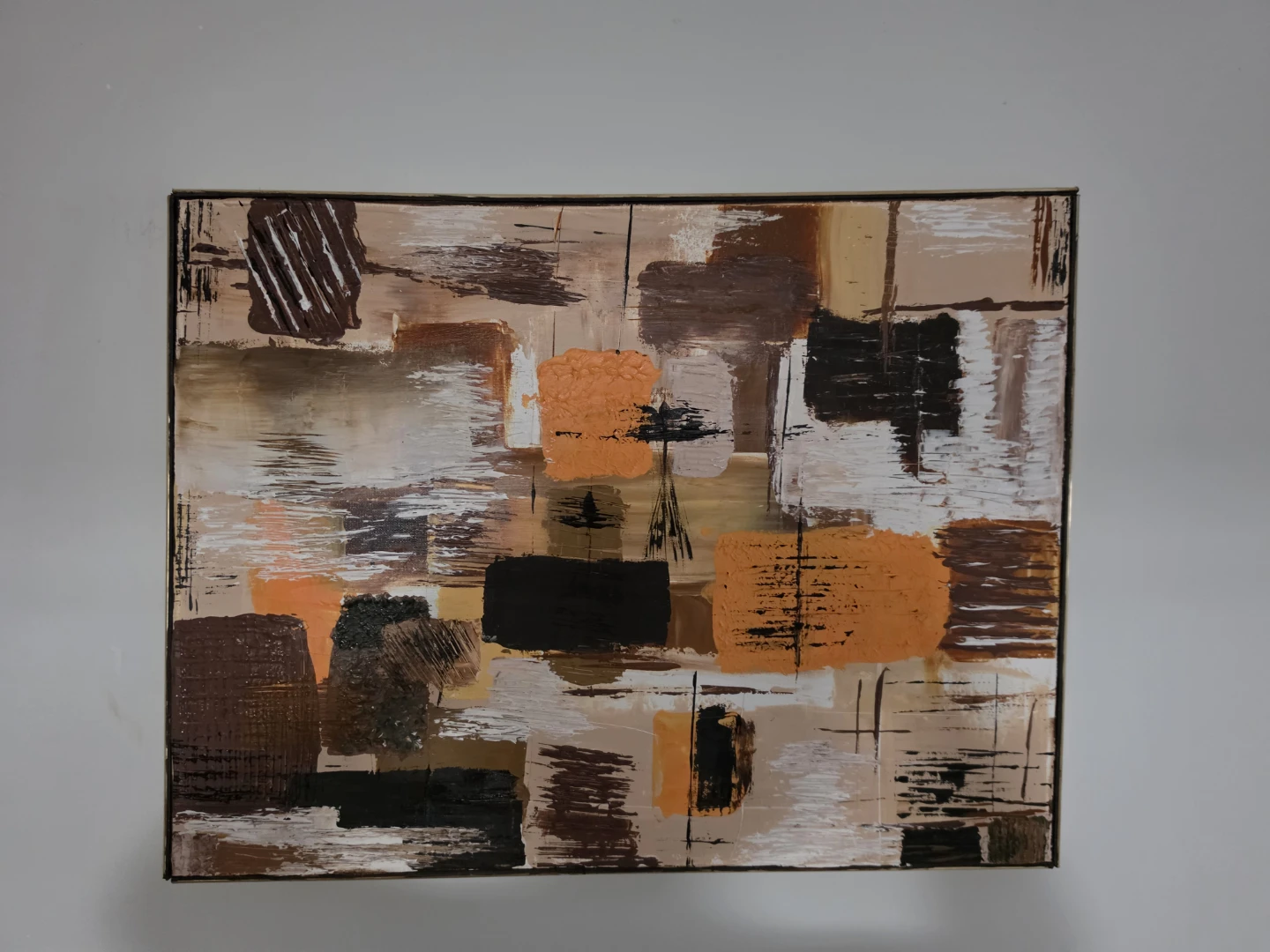 Handmade Textured Floral Painting - photo 3