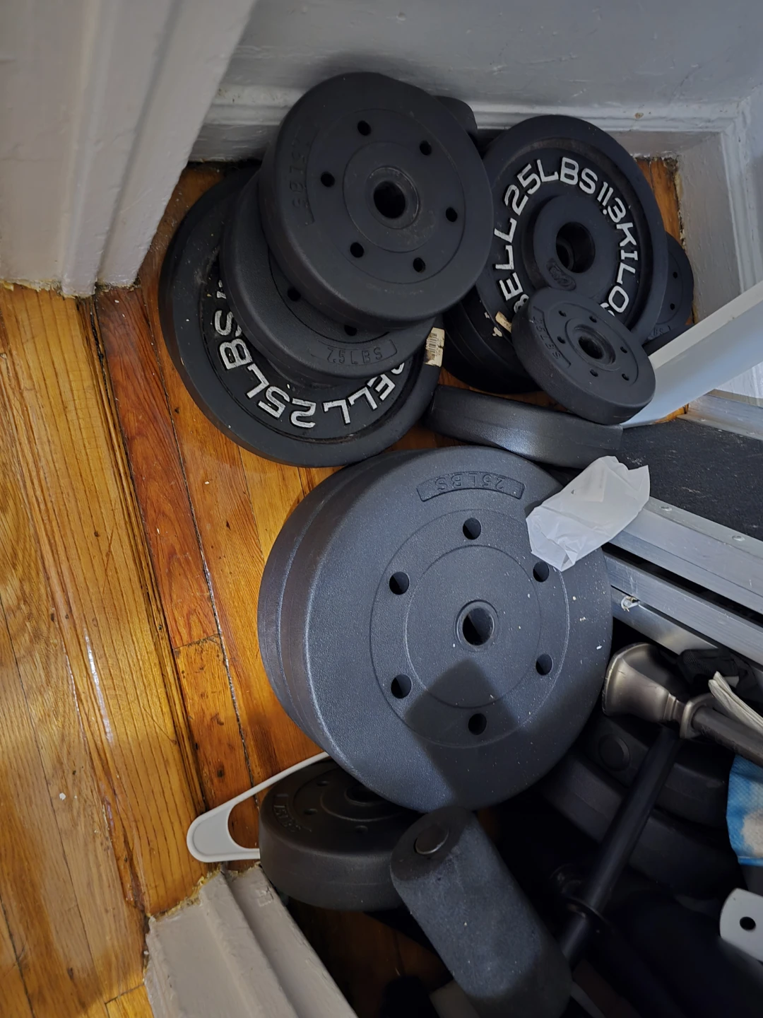 Weight Plates and Bicep Curl Bench - photo 3