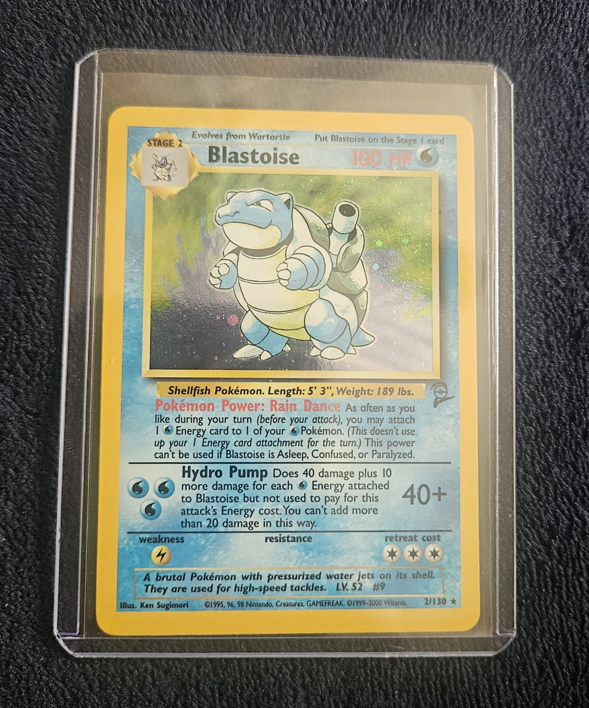 Pokémon Blastoise Base Set 2 Card