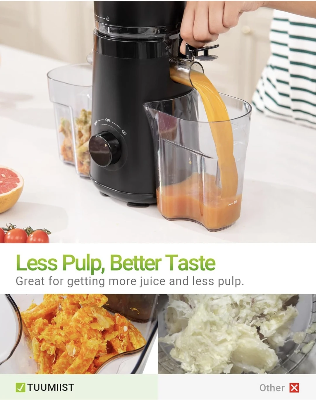 Black Juicer with 5.8" Feed Chute and 60oz Capacity - photo 5