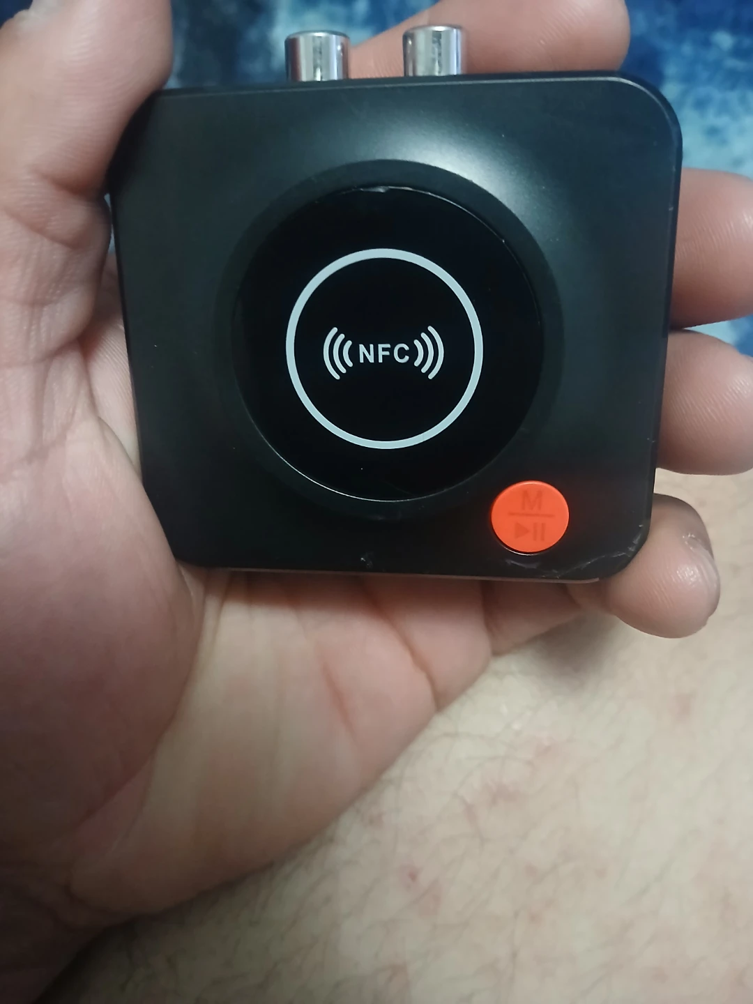 Black NFC Bluetooth Audio Receiver Adapter