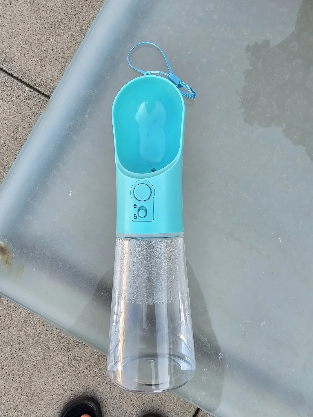 portable dog water bottle and travel dispenser.