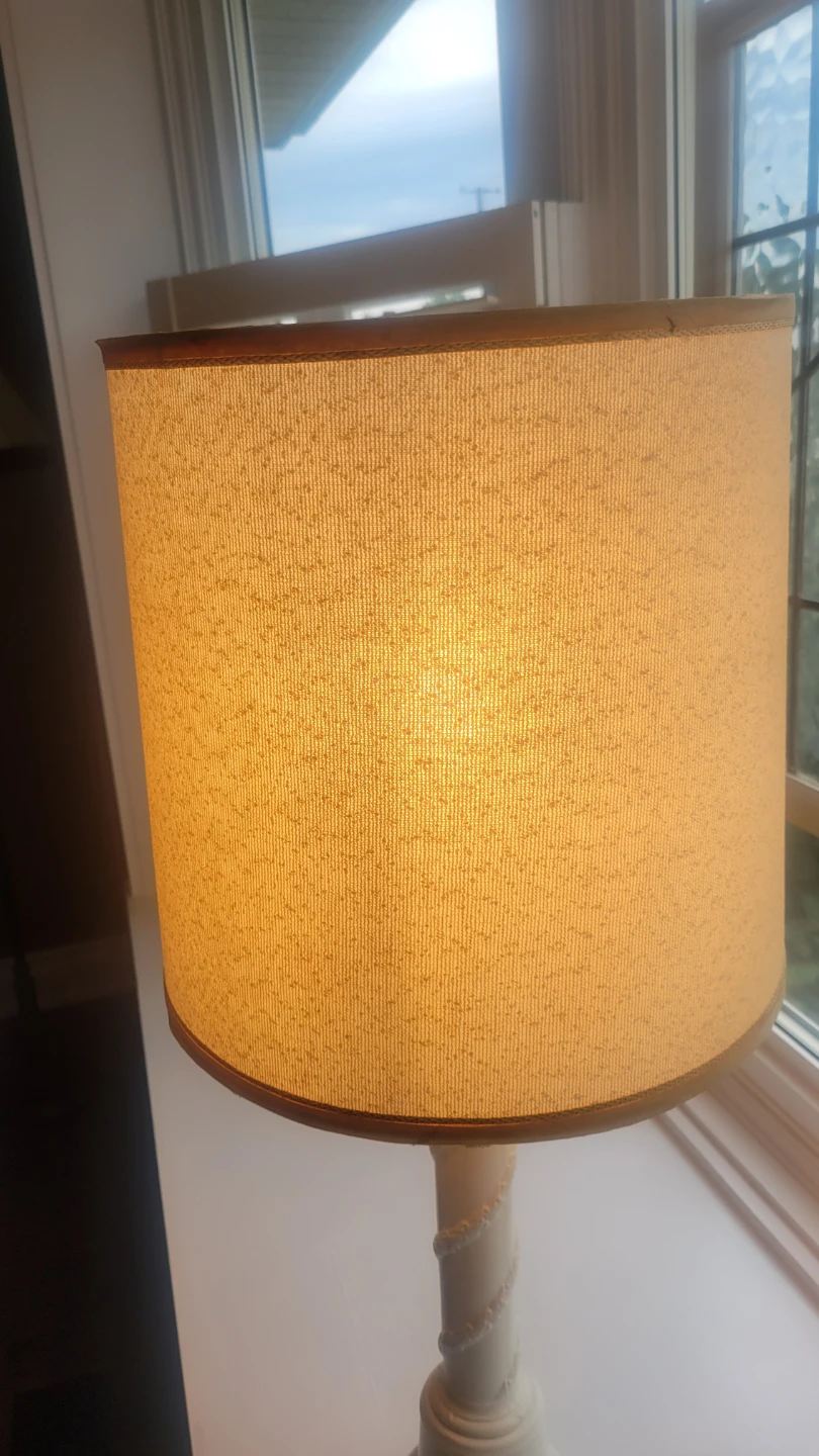 Whimsical Vintage Coastal  Spiral Table Lamp - photo 2