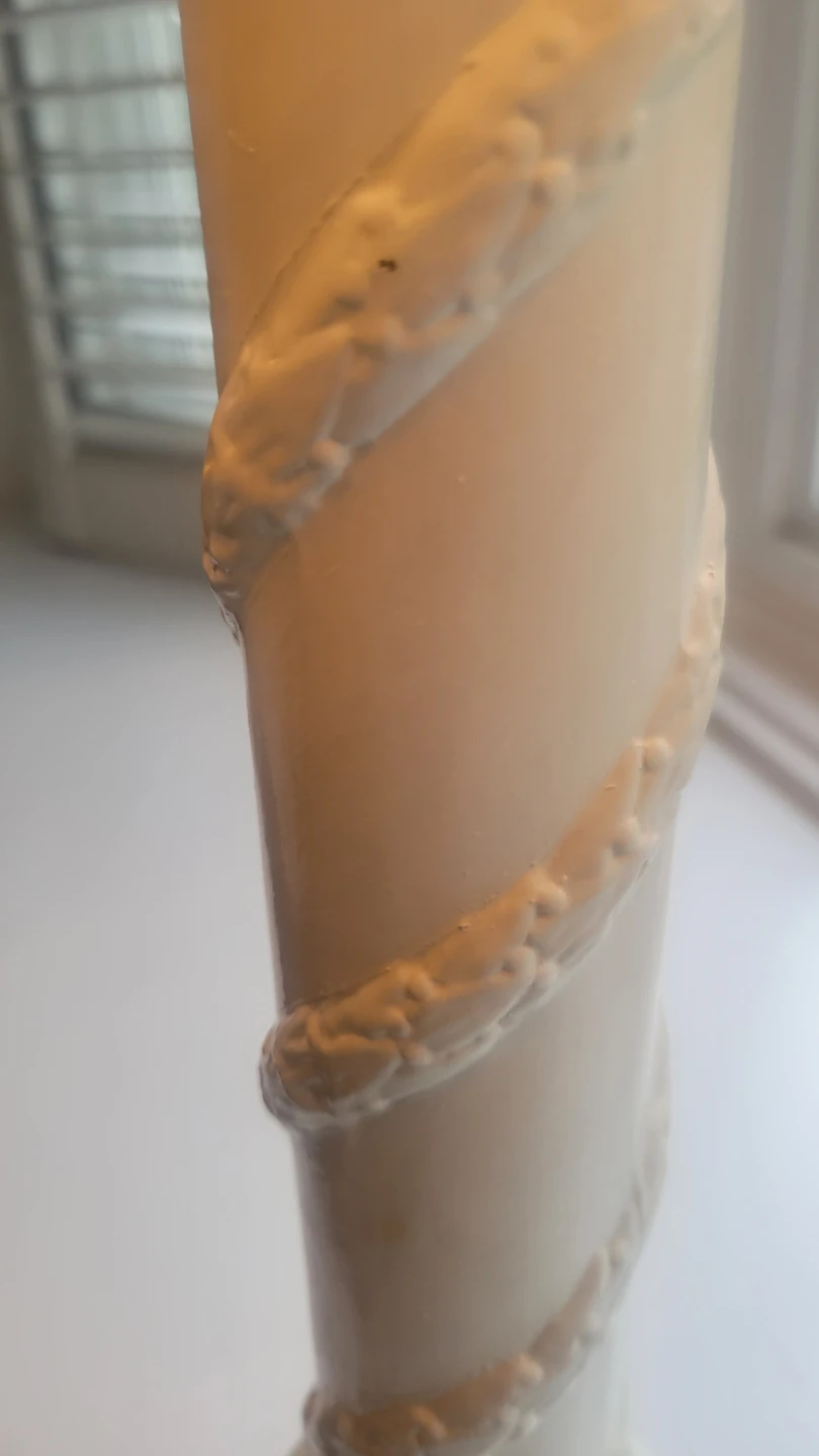 Whimsical Vintage Coastal  Spiral Table Lamp - photo 4