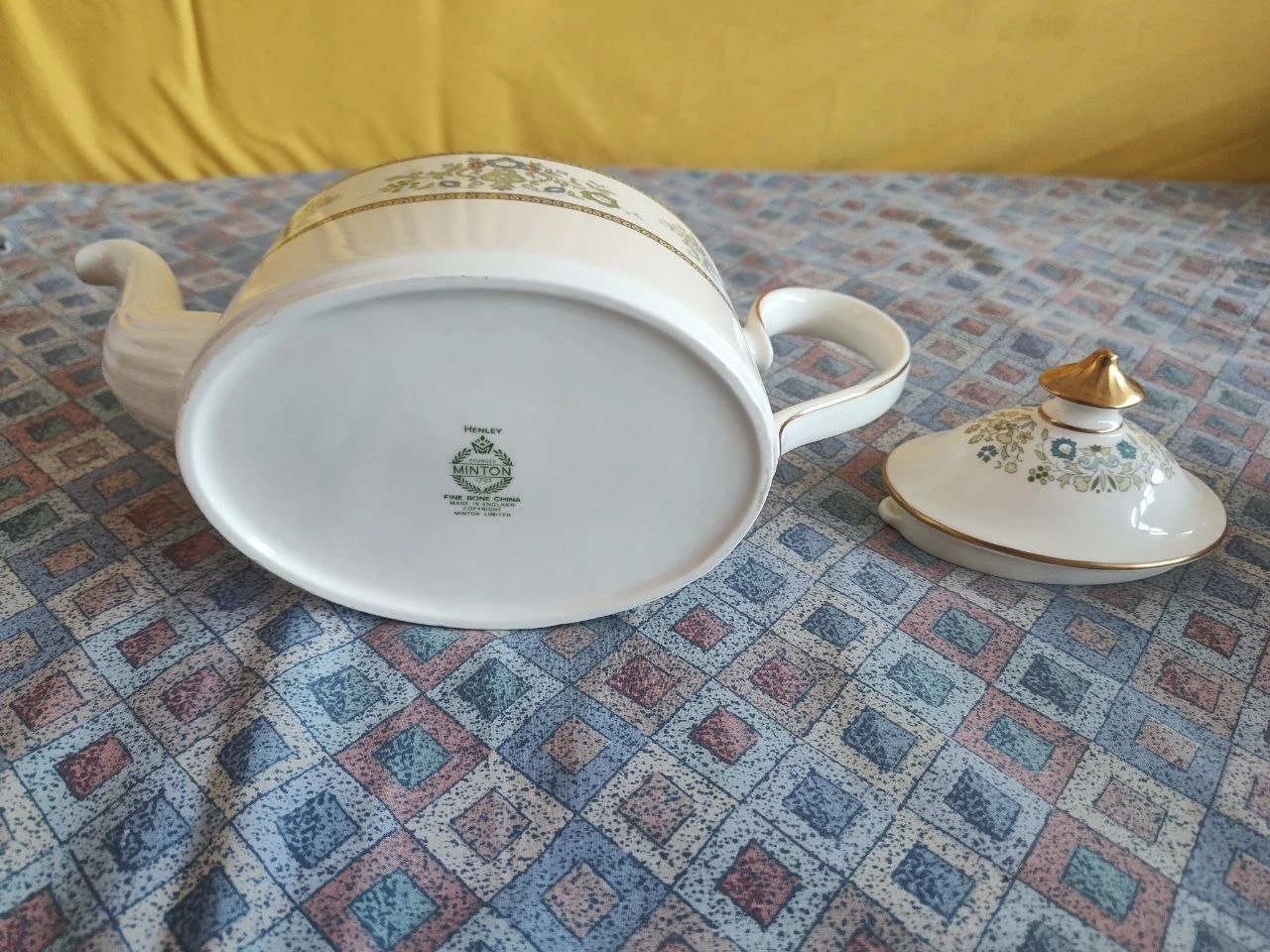 Vintage Minton Henley Fine Bone China Teapot with Lid - photo 3