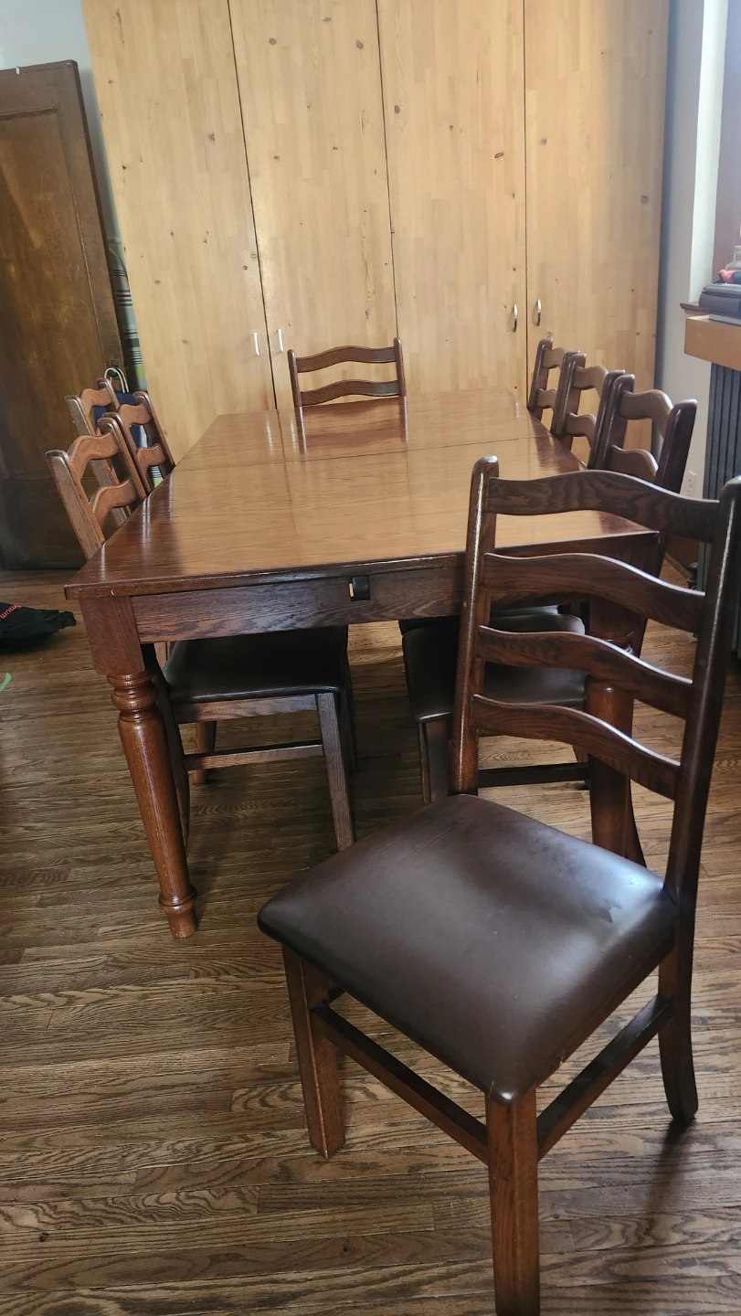 Extendable Dining Table with Chairs