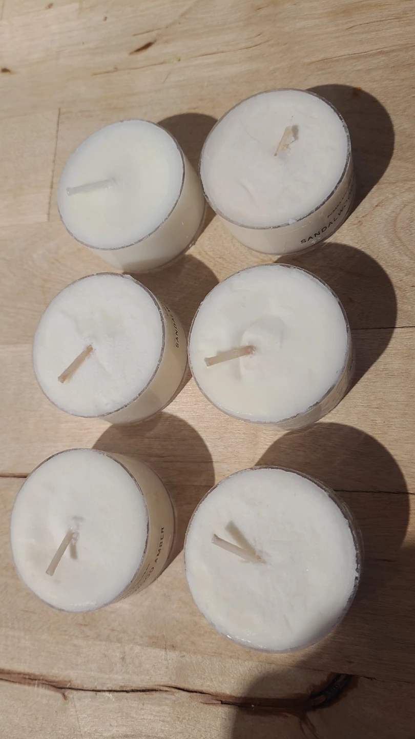 6 Sandalwood Amber Tealights