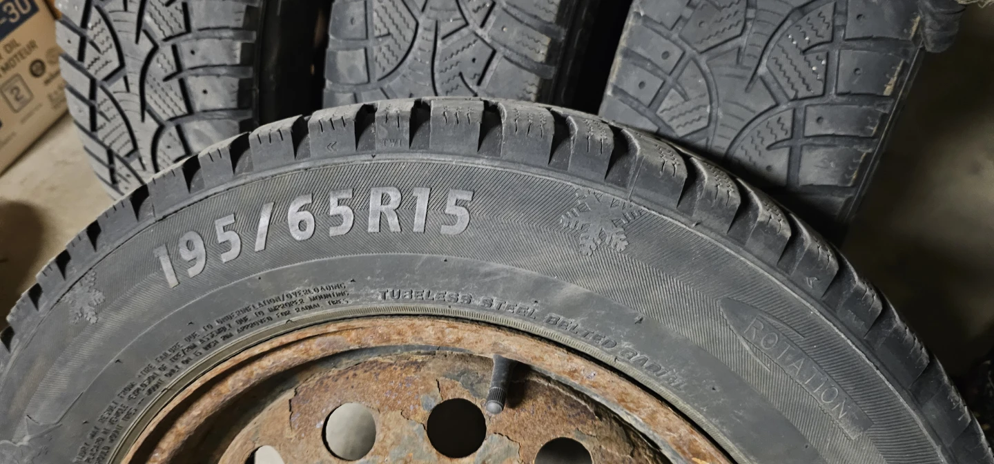 Set of 4 Winter Tires 195/65R15 - photo 4
