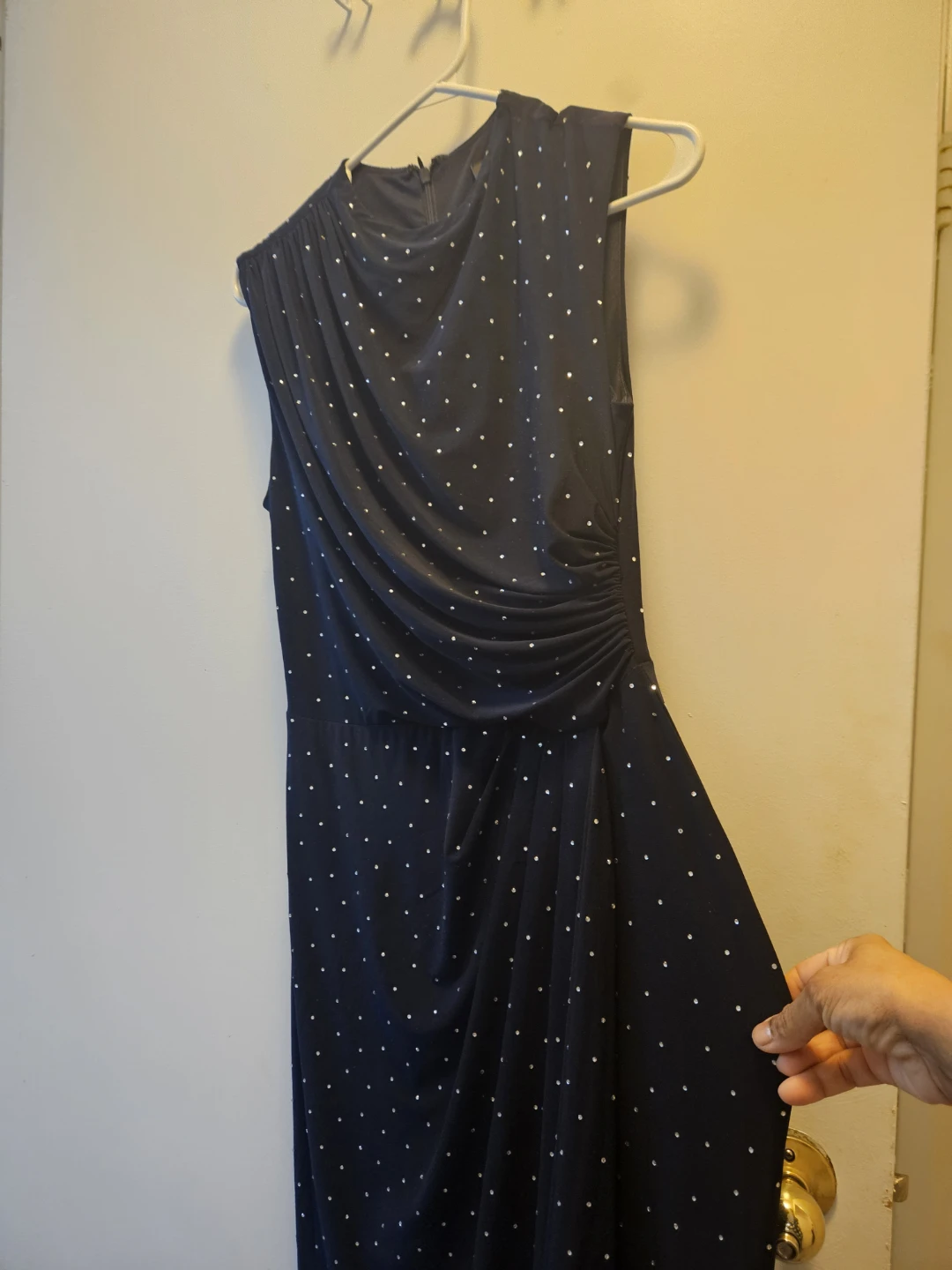Ever New Naomi Heat Sequin Maxi Dress Navy Size 6 - photo 3