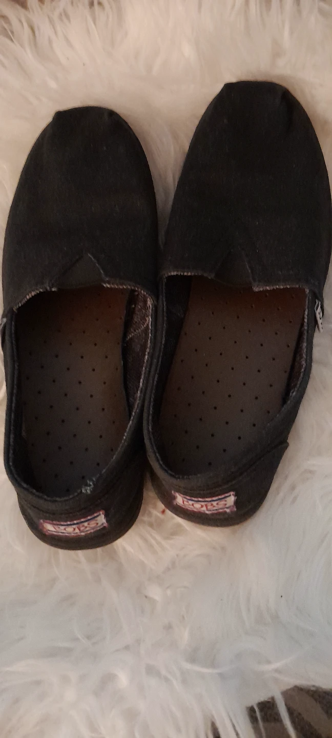 BOBS by Skechers Black Textile Loafers